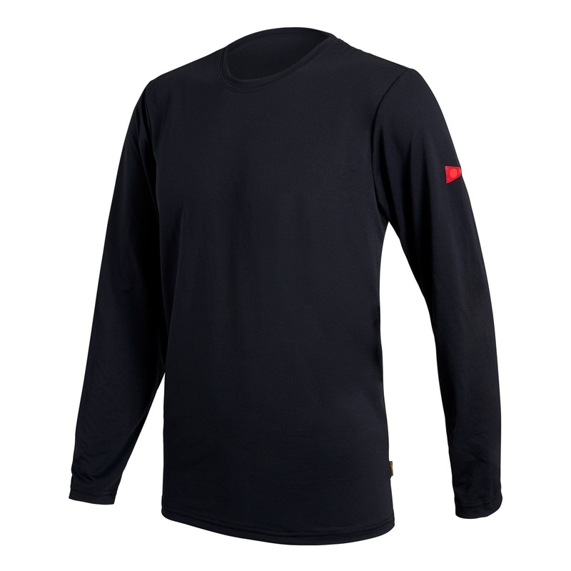 FLORENCE AIRTEX LONG SLEEVE SHIRT BLACK