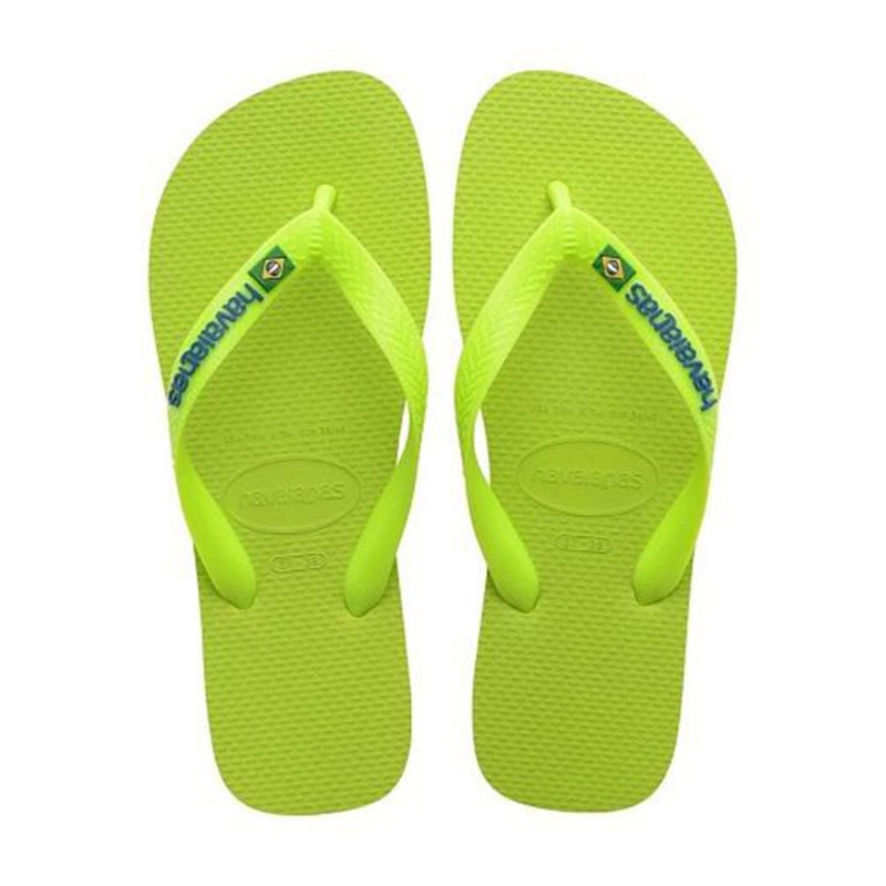HAVAIANAS BRAZIL LOGO LIME