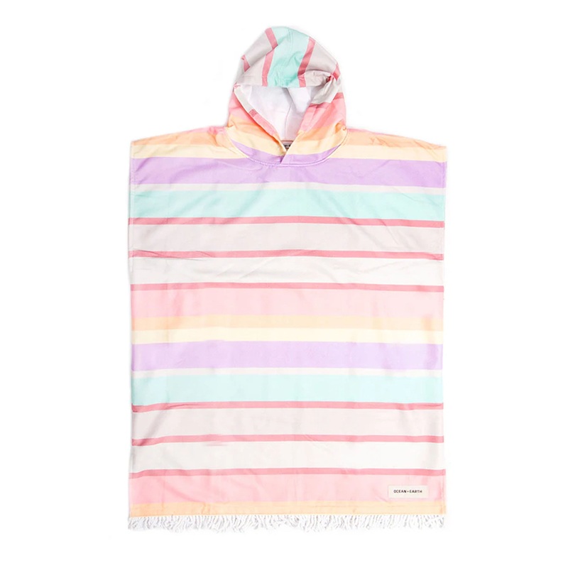 OCEAN AND EARTH LADIES SUNKISSED HOODED TOWEL APRICOT VIOLET