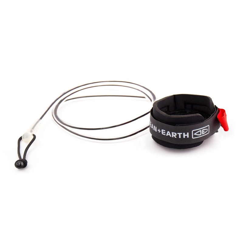 OCEAN & EARTH BASIC STRAIGHT BODY BOARD WRIST LEASH BLACK COLGATE