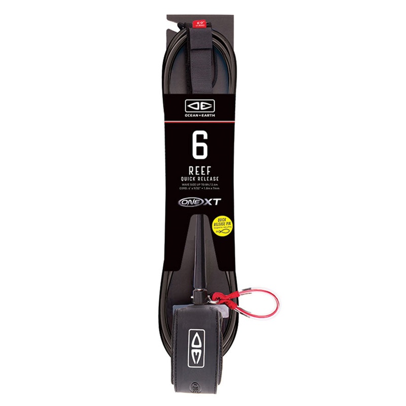 OCEAN & EARTH REEF QUICK RELEASE XT 6'0 LEASH BLACK