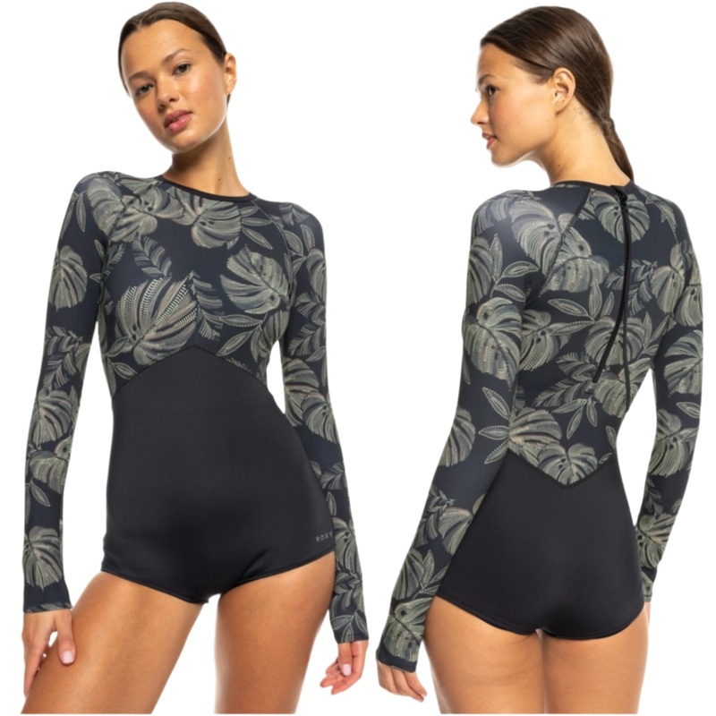 ROXY  PRO WAVE ONESIE 1.5MM BACK ZIP  ANTHRACITE THE PALMS WETSUIT