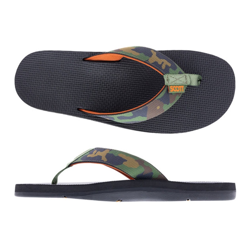 SCOTT KAIKANE MENS SANDAL GREEN CAMO
