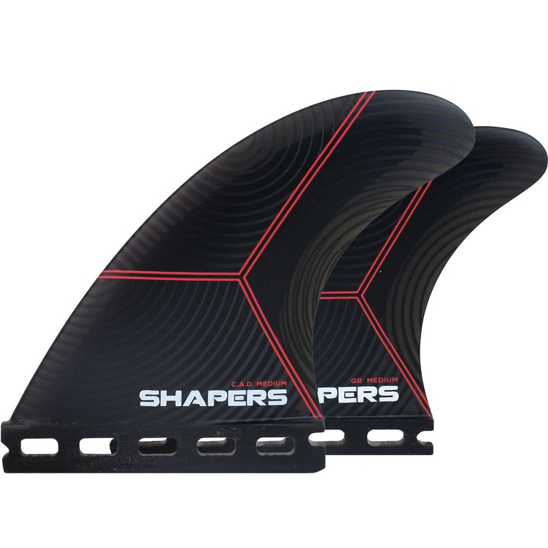 SHAPERS C.A.D AIRLITE MEDIUM SINGLE TAB 5 FIN SET + DARC DRIVE