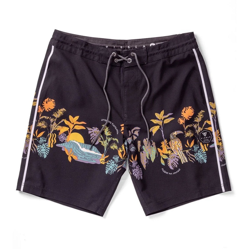 VISSLA MEN'S JUNGLE JAMS 18.5" BOARDSHORT PHANTOM