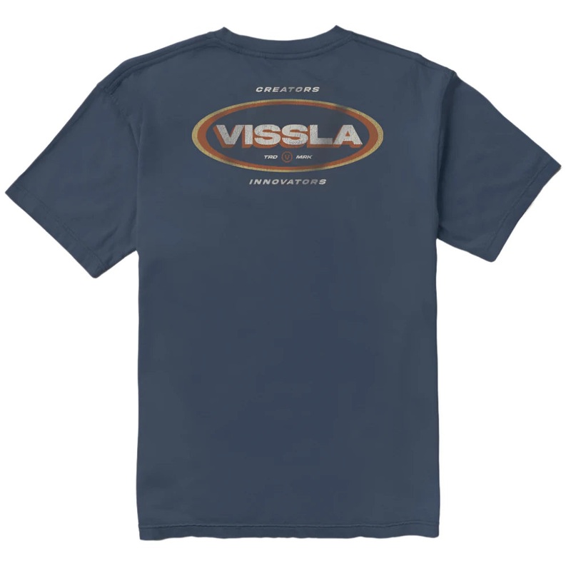 VISSLA OCCULAR ORGANIC BLEND TEE NAVY