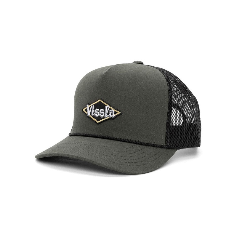 VISSLA WEST WINDS TRUCKER CAP CHARCOAL