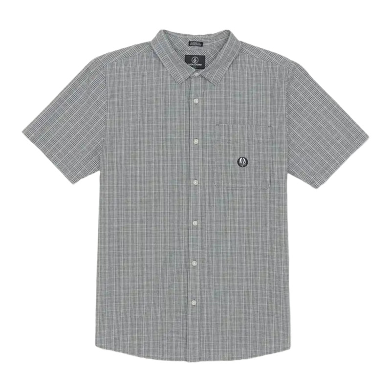 VOLCOM MENS LONSDALE DRESS SHIRT SHORT SLEEVE
