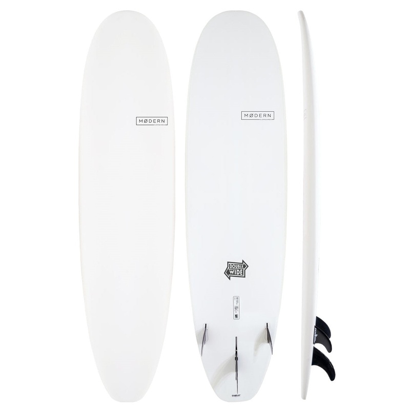 MODERN 92 DOUBLE WIDE WHITE EPOXY SOFTBOARD