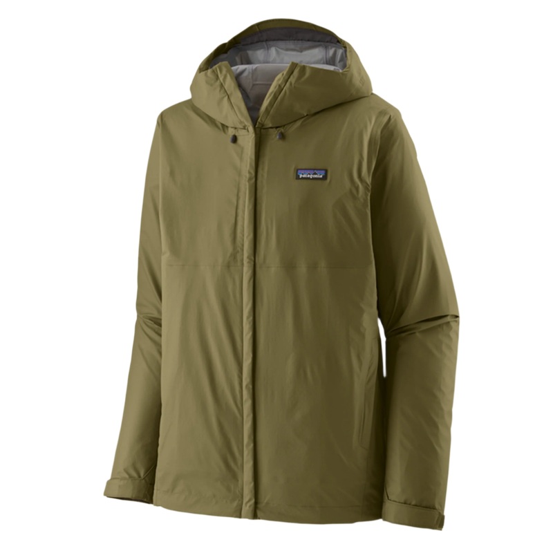 PATAGONIA MENS TORRENTSHELL 3L RAIN JACKET TENT GREEN