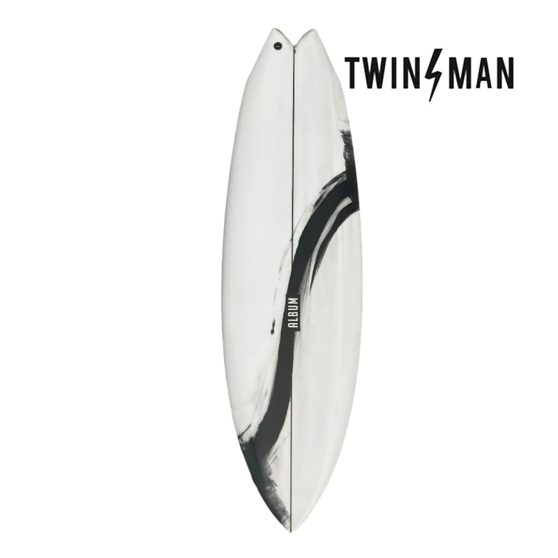 ALBUM TWINSMAN 5'6 ABSTRACT TINT TWIN FIN SURFBOARD