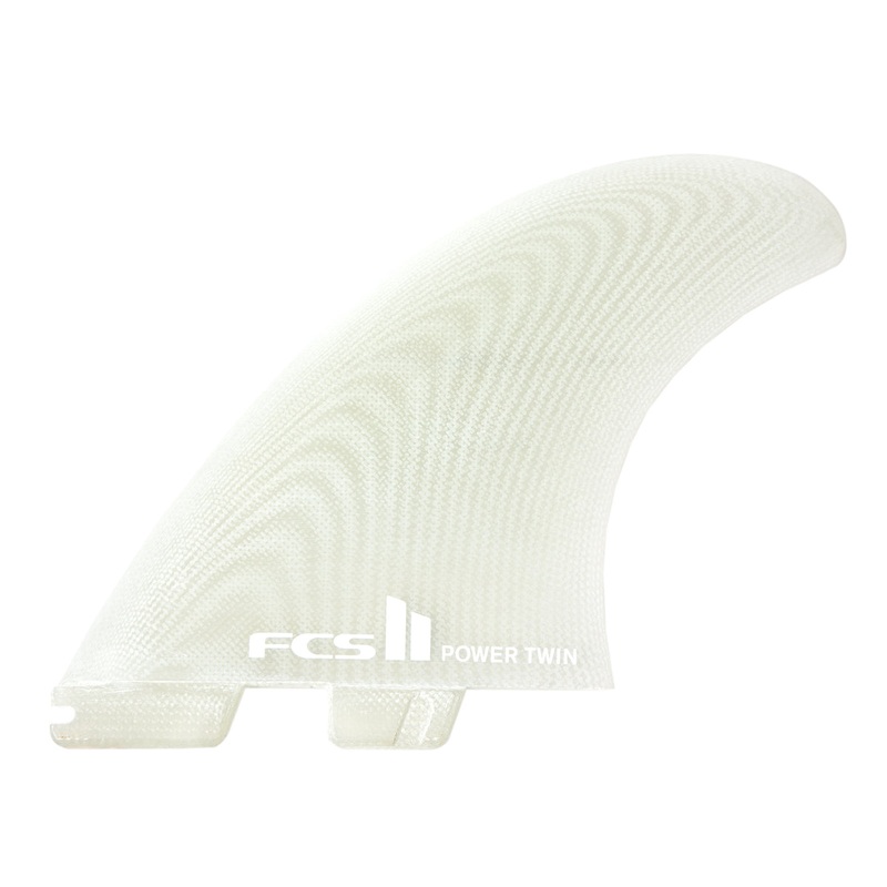FCS II POWER TWIN PG CLEAR L-XL TWIN FIN