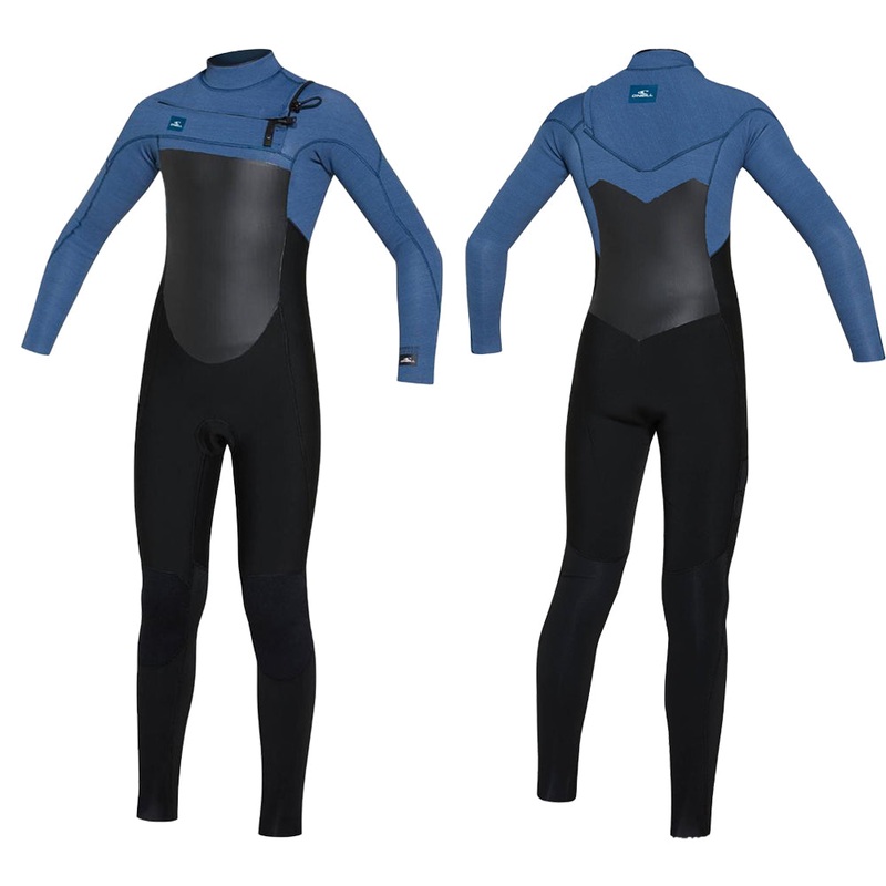 O'NEILL YOUTH DEFENDER FULL FUZE 3/2MM CHEST ZIP (Black Blue)