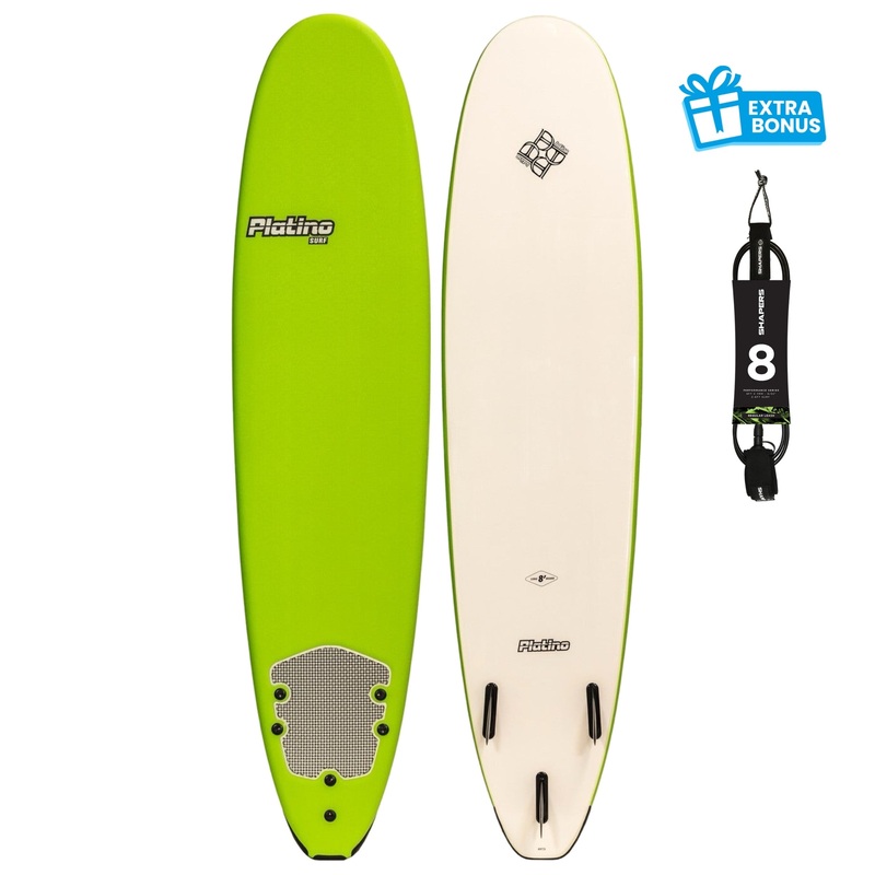 PLATINO 9'0 SOFTBOARD LIME WHITE