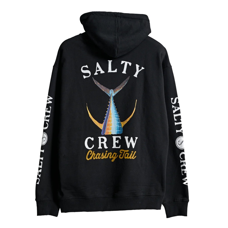 SALTY CREW TAILED HOOD FLEECE BLACK