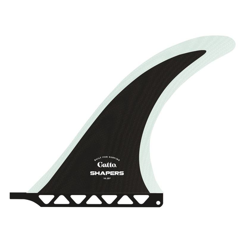 SHAPERS 10.25" GATTO LONGBOARD FIN BLACK
