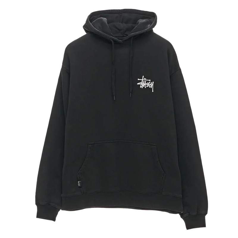 STUSSY GRAFFITI LCB FLEECE HOOD BLACK