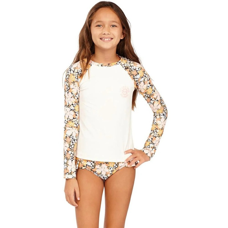 BILLABONG TEEN GIRLS SWEET DREAMS L/SLEEVE RASH TOP