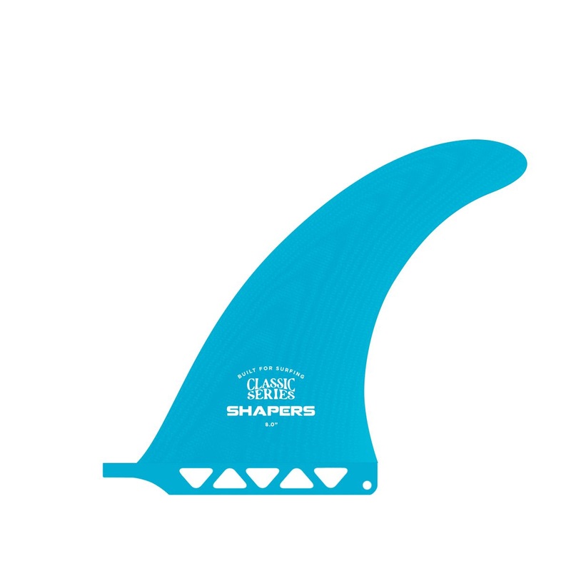 SHAPERS 8" CLASSIC SERIES BLUE LONGBOARD FIN