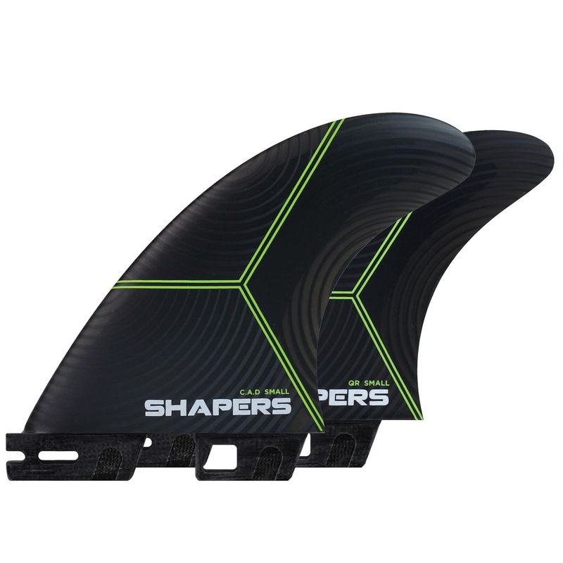 SHAPERS C.A.D AIRLITE SMALL SHAPERS 2 5 FIN SET + DARC DRIVE