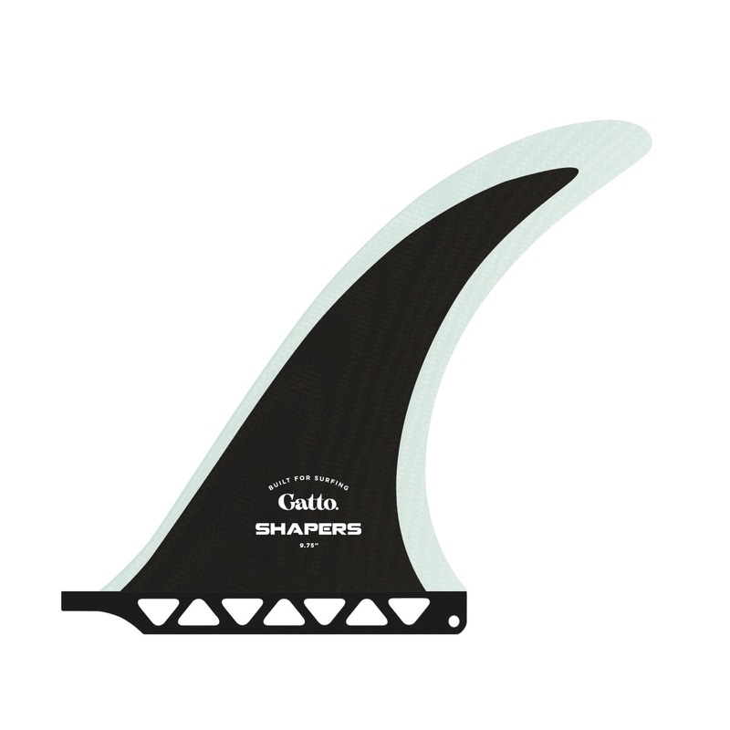 SHAPERS GATTO 9.75 BLACK CLEAR LONGBOARD FIN