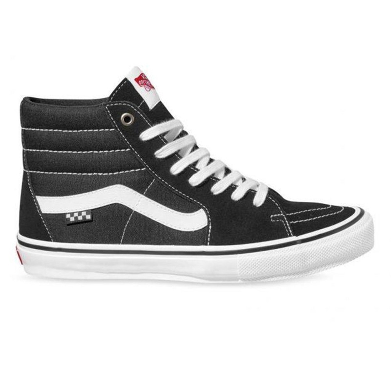 VANS SKATE SK8-HI BLACK WHITE