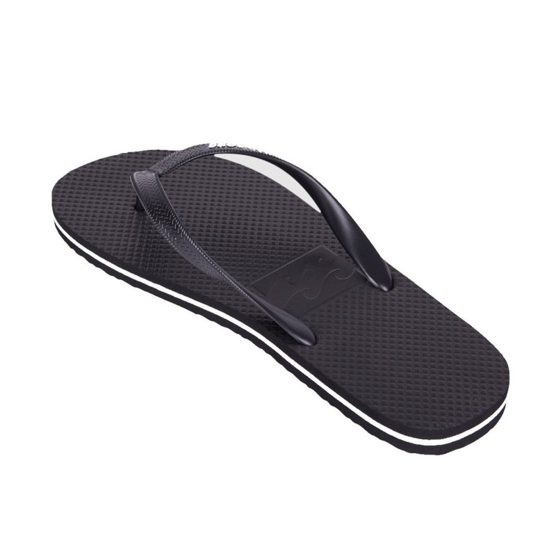 BILLABONG LOW DOWN SPLICE THONG BLACK WHITE