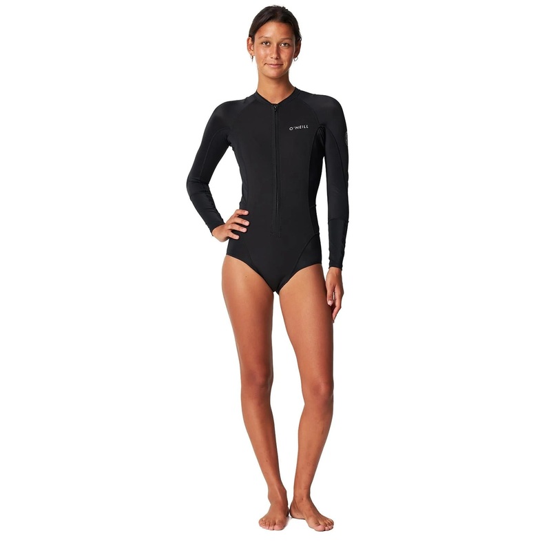 O'NEILL BAHIA NEO SKINS FZ LS SPRING 1MM BLACK BLACK