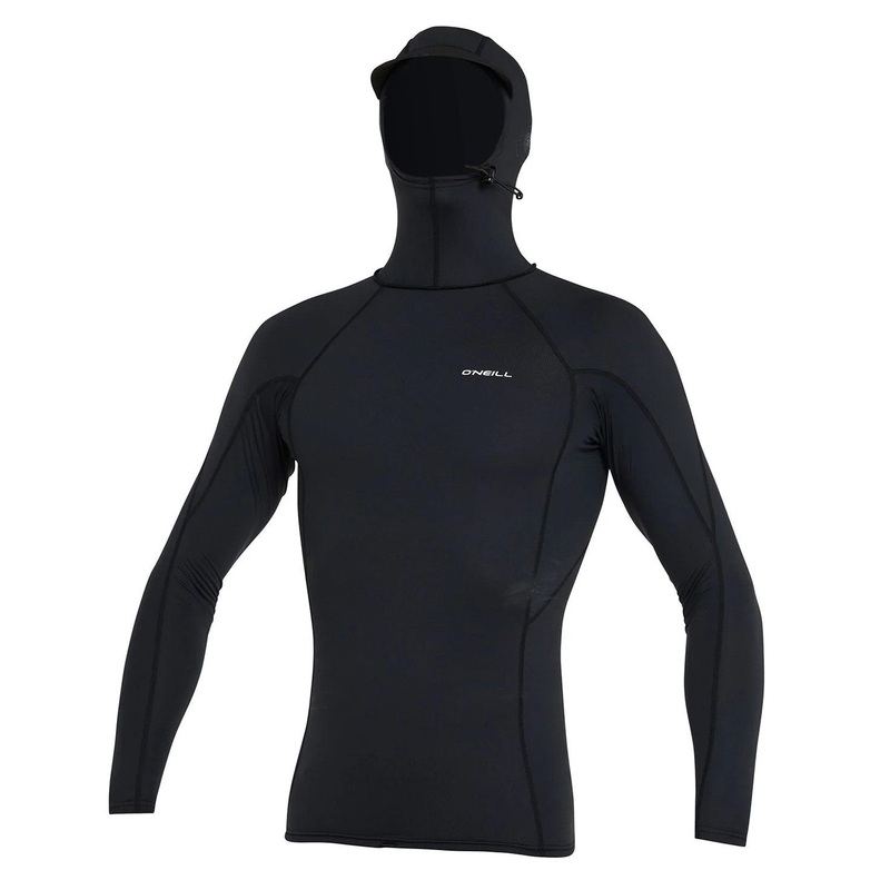 O'NEILL PSYCHO HOODED UV LONGSLEEVE CREW BLACK