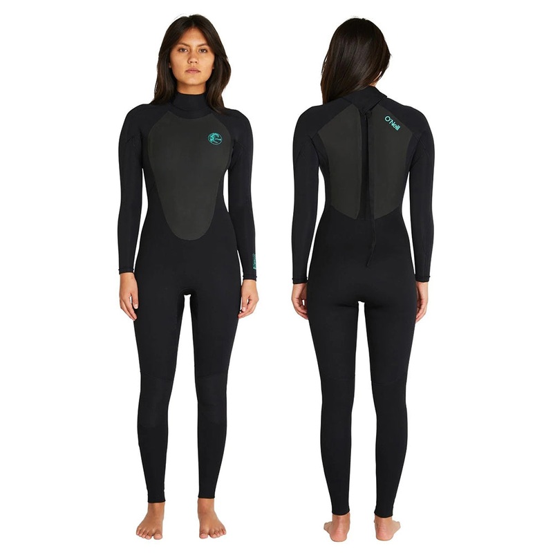 O'NEILL WOMENS FOCUS BACK ZIP SEALED 4/3MM STEAMER