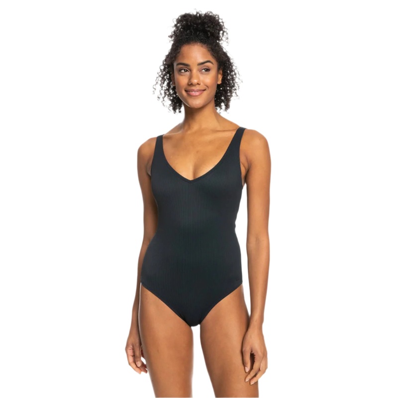 ROXY RIB LOVE ONE PIECE WOMENS SWIMSUIT BLACK