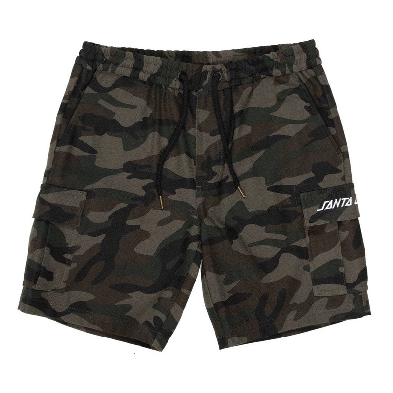 SANTA CRUZ BOY'S CALI CARGO SHORTS CAMO