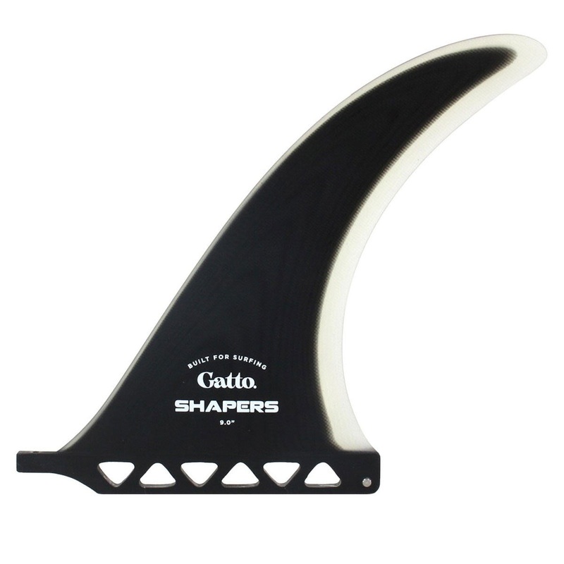 SHAPERS 9" GATTO LONGBOARD FINS TRANSLUCENT BLACK