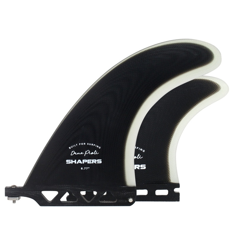 SHAPERS DANE PIOLI 6'77 2+1 BLACK SHAPERS2 SIDE BITES