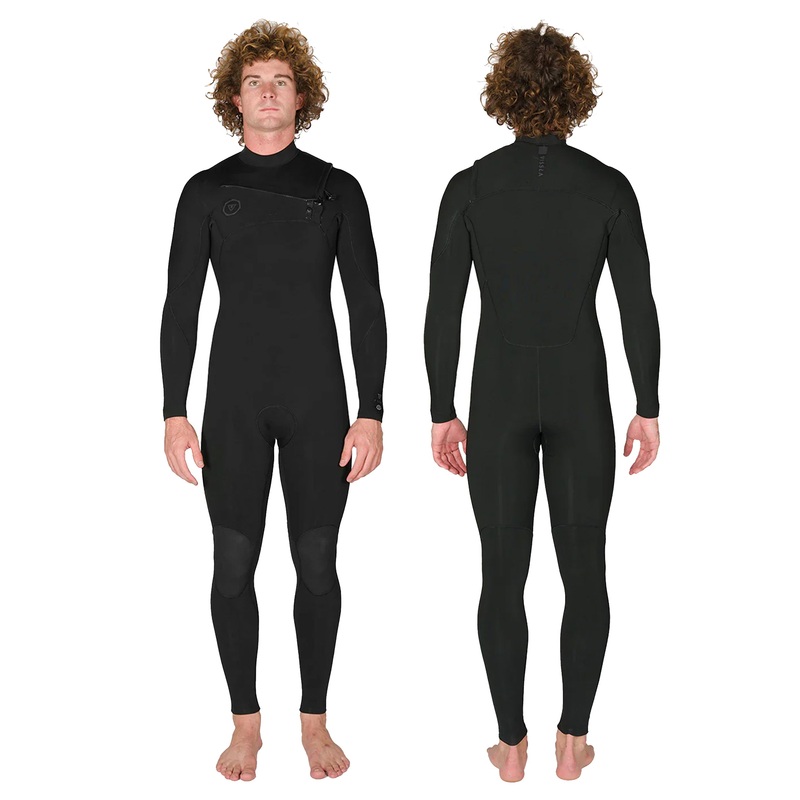 VISSLA MENS 7 SEAS 3/2MM CHEST ZIP STEAMER STEALTH NEW SEASON