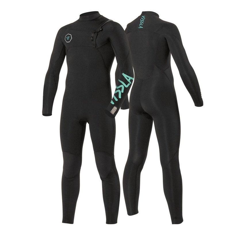 VISSLA YOUTH 7 SEAS CHEST ZIP 4/3MM STEAMER
