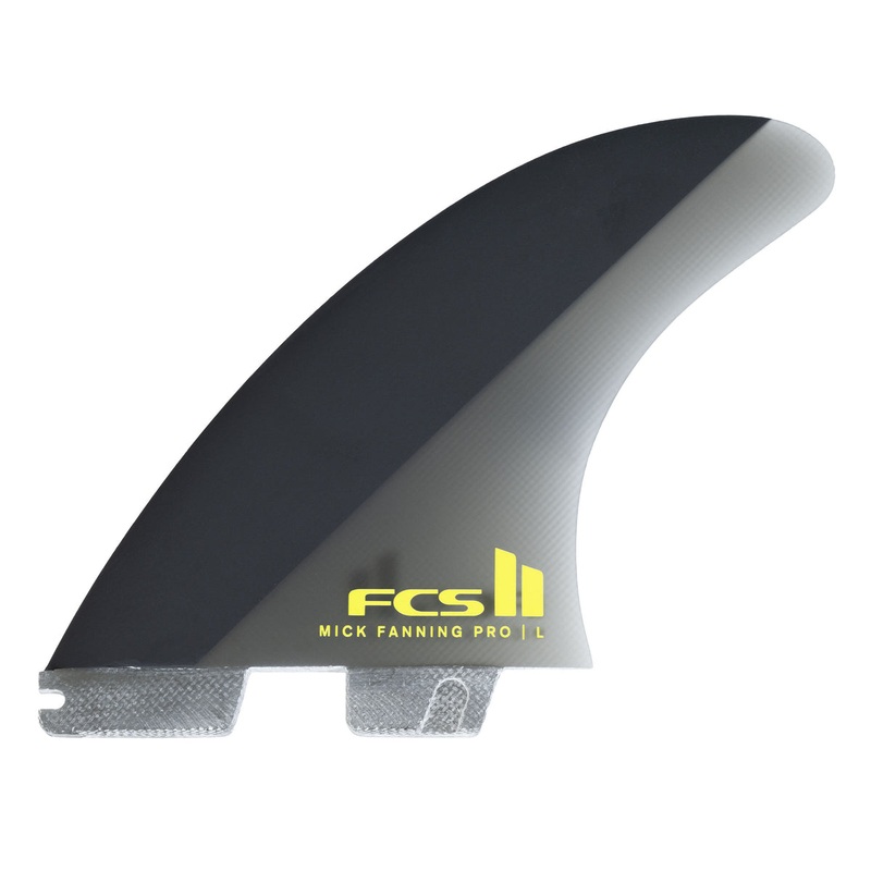 FCS II MICK FANNING PG BLACK ACID MEDIUM TRI FINS