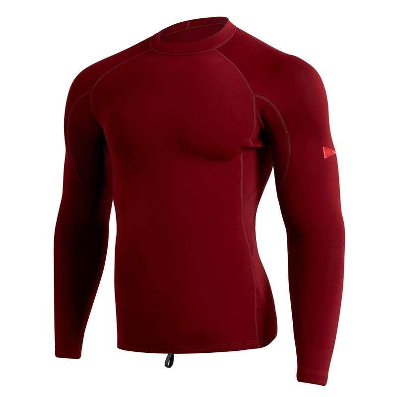 FLORENCE FLATLOCK WETSUIT JACKET 1.5MM MAROON