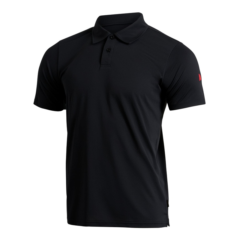FLORENCE MARINE X AIRTEX SS COLLARED SHIRT BLACK