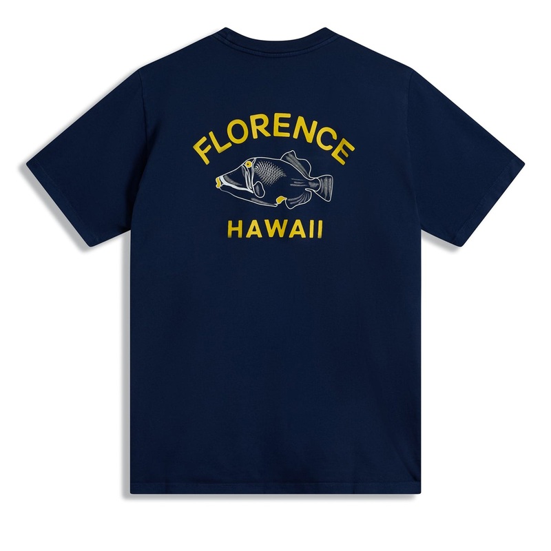 FLORENCE MARINE X FISH STATE TEE DARK NAVY