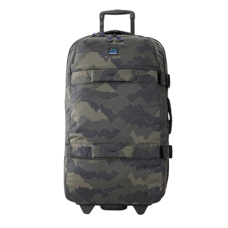 RIP CURL F-LIGHT GLOBAL 100L SEARCH CAM TRAVEL BAG BLACK OLIVE