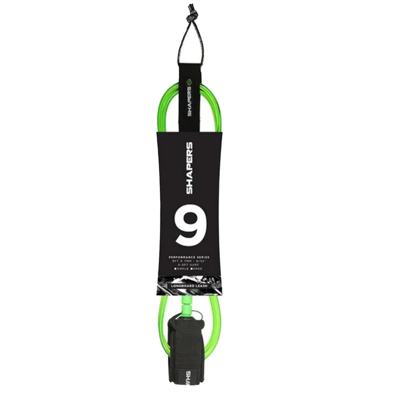 SHAPERS REGULAR 9FT ANKLE LEASH GREEN