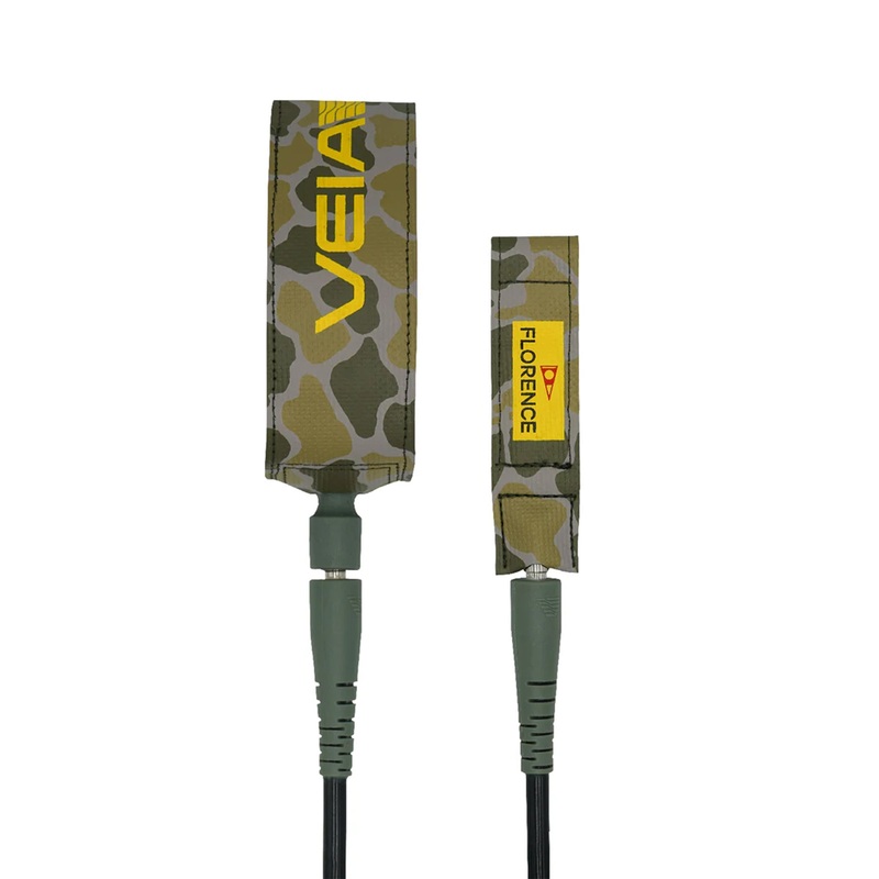 VEIA X FLORENCE JJF PRO 7' LEASH CAMO YELLOW