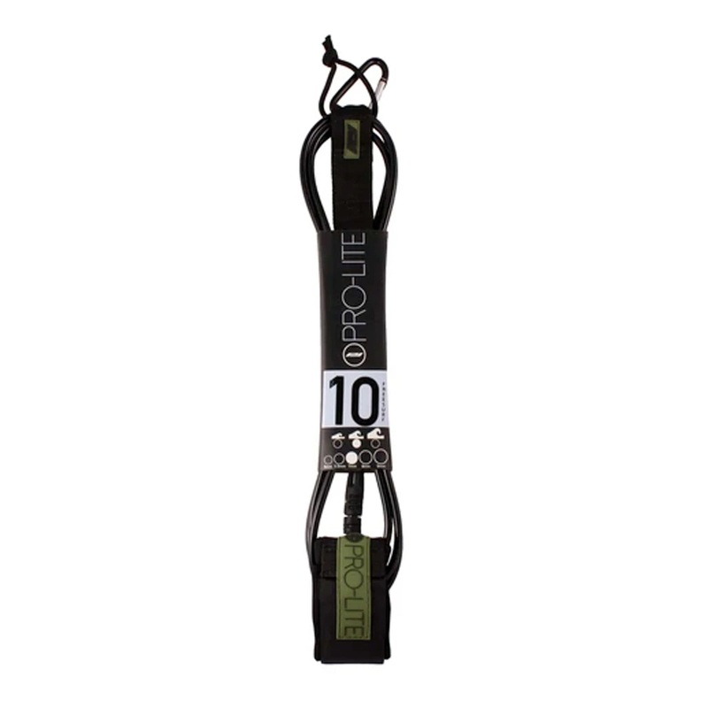 Pro-Lite Freesurf Longboard Ankle Surfboard Leash - 10'/Black