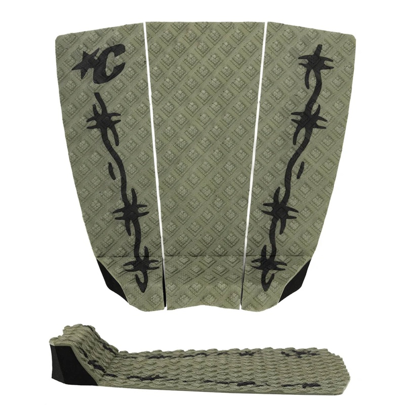 Creatures of Leisure Jack Freestone Lite ECOPURE Traction Pad - Dark Army Black Barbed Wire
