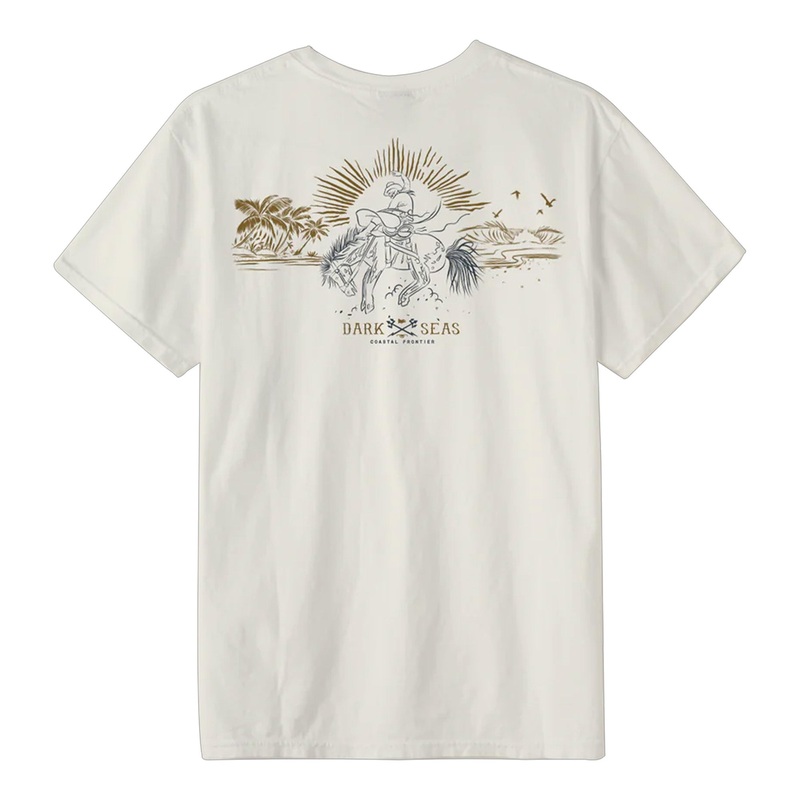 Dark Seas Reinforced Pigment Men's S/S T-Shirt - Antique White