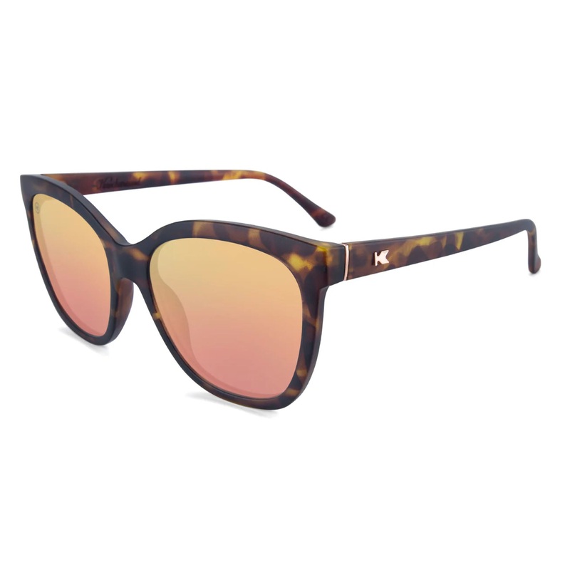 Knockaround Deja Views Women's Sunglasses - Matte Tortoise Shell/Rose Gold Polarized