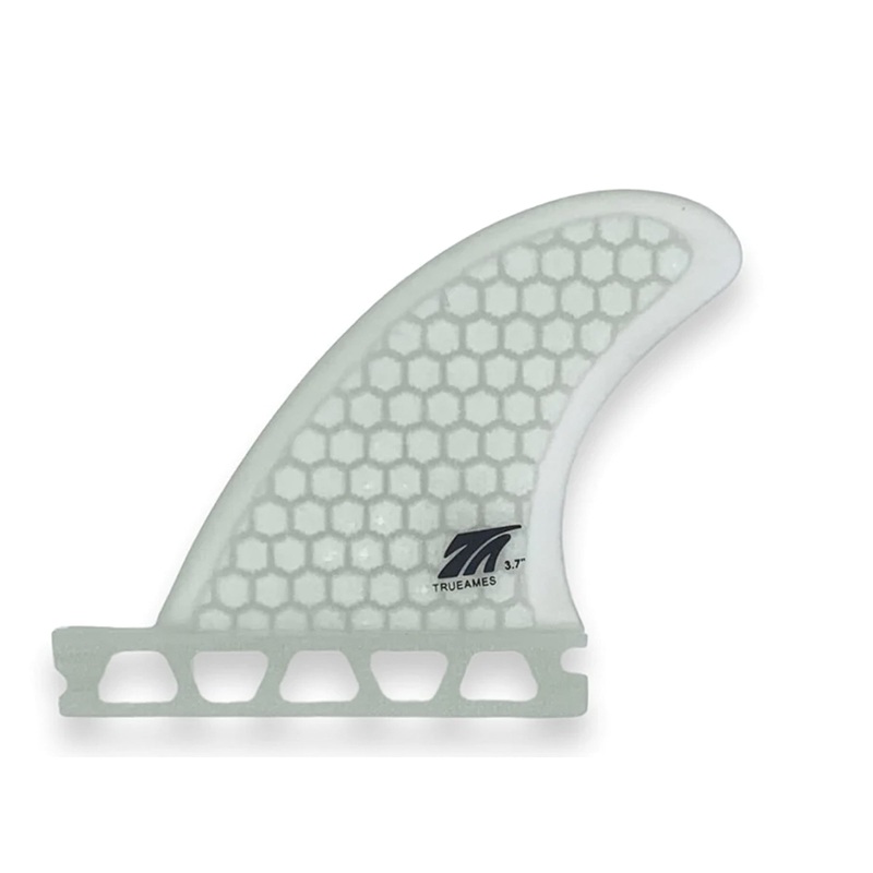 True Ames Side Bite 3.7" Futures Fin Set - Clear