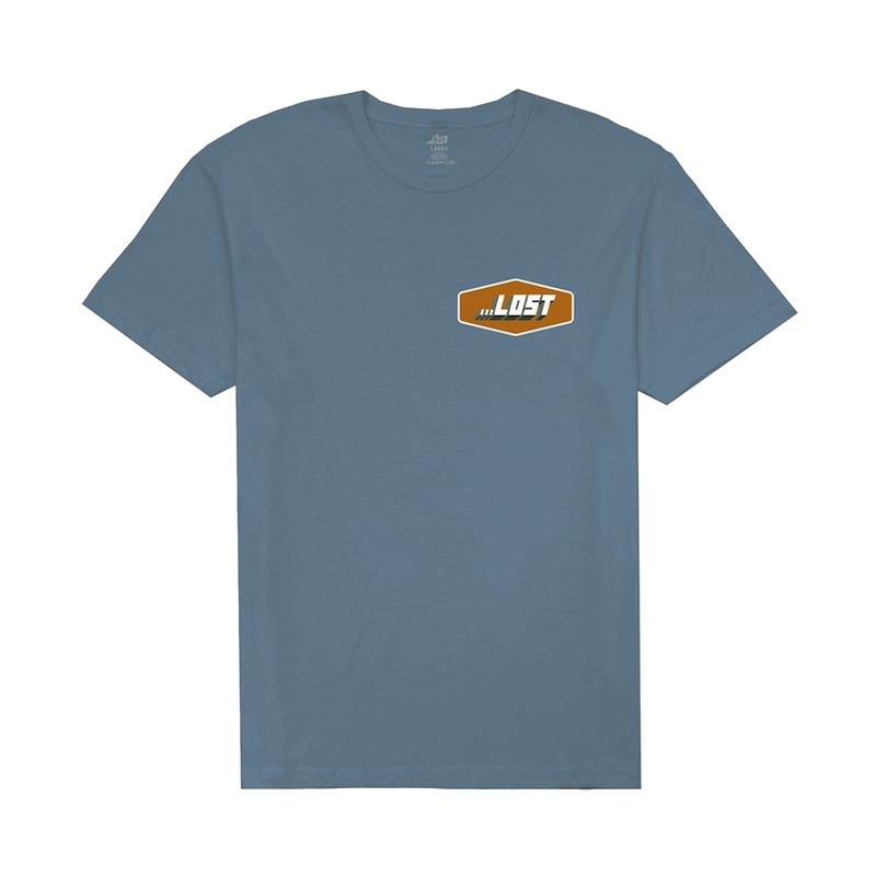 Lost Burnout Vintage Dye Men's S/S T-Shirt - Blue