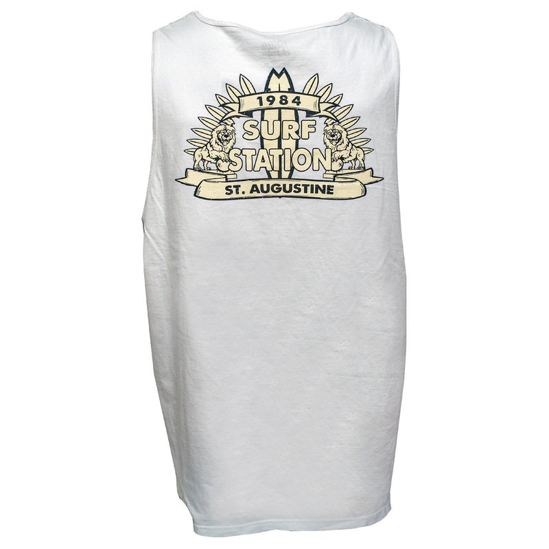 Surf Station Romanelli Lions Men's Tank Top - White